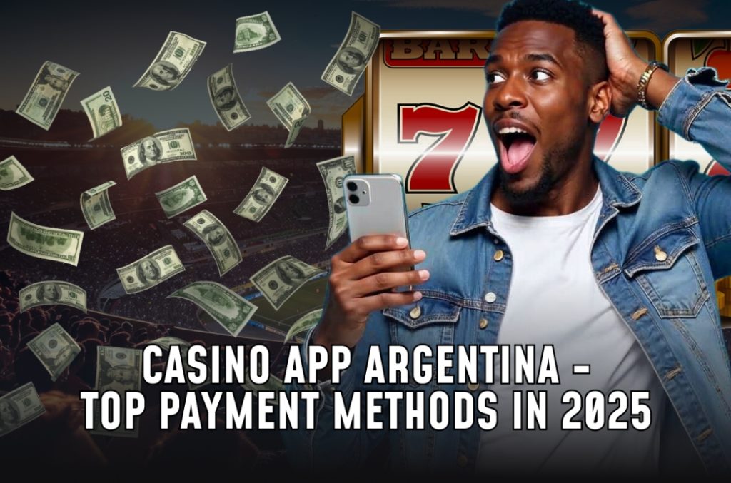 Infographic showcasing top payment methods for casino apps in Argentina, highlighting options available in 2025